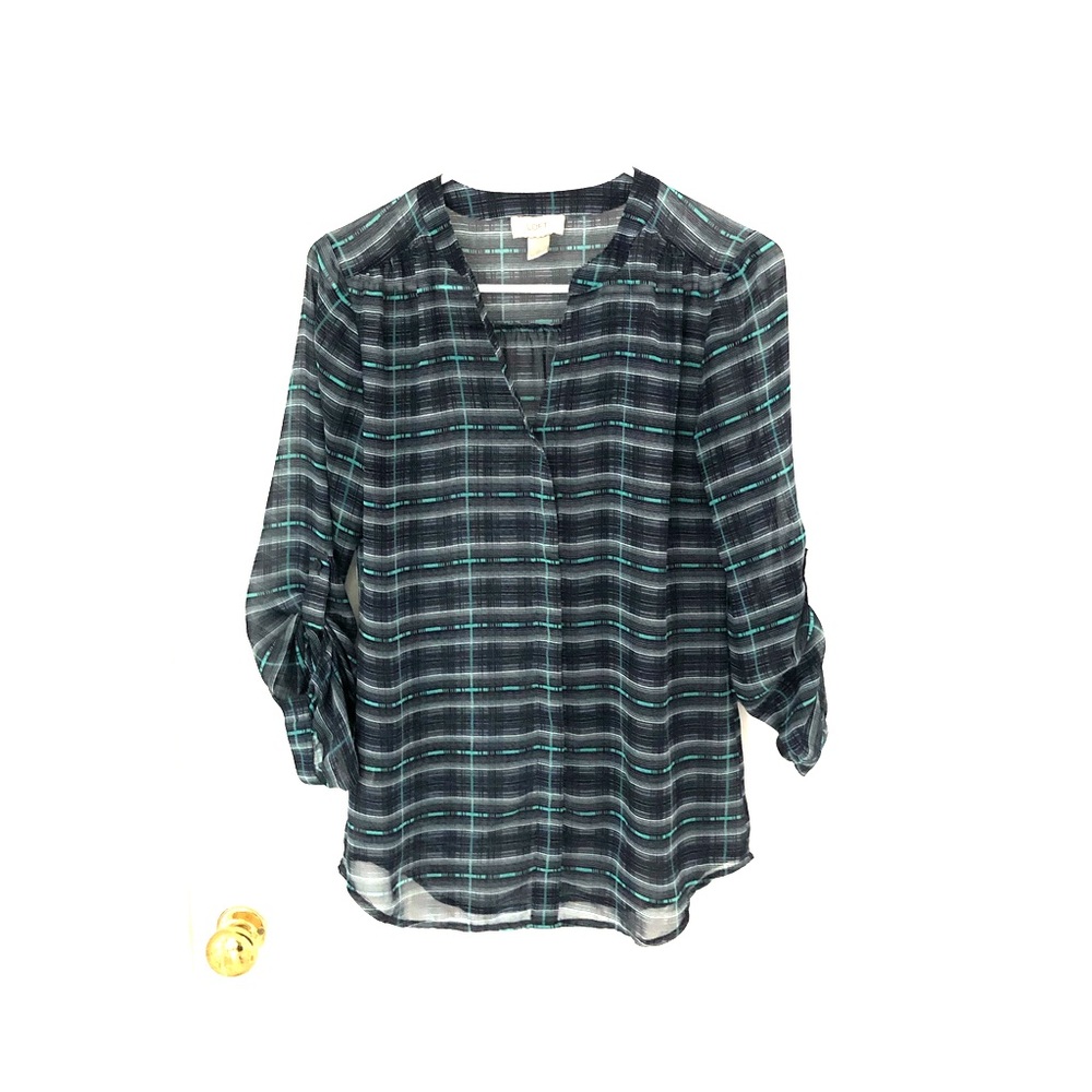 Sheer patterned blouse
